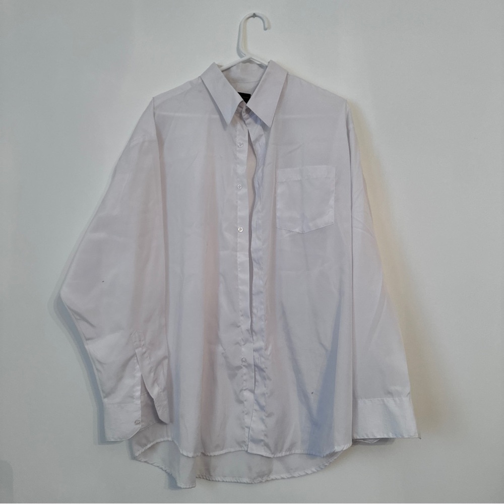 Enrico Rossini White Mens Dress Shirt